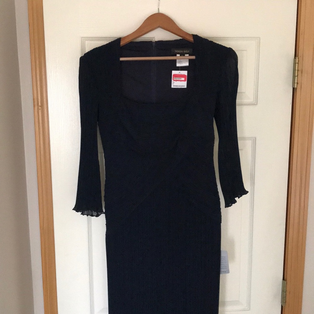 Tadashi Shoji Navy Blue Formal Gown